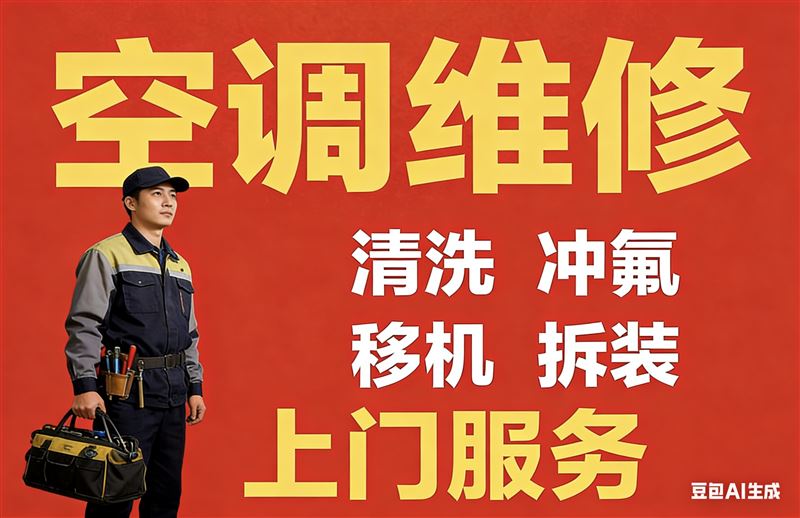 淄博市空调维修、清洗、移机、冲氟、拆装服务