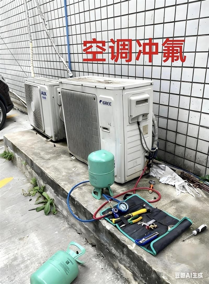 淄博市空调专业维修、清洗、充氟、移机、拆装服务