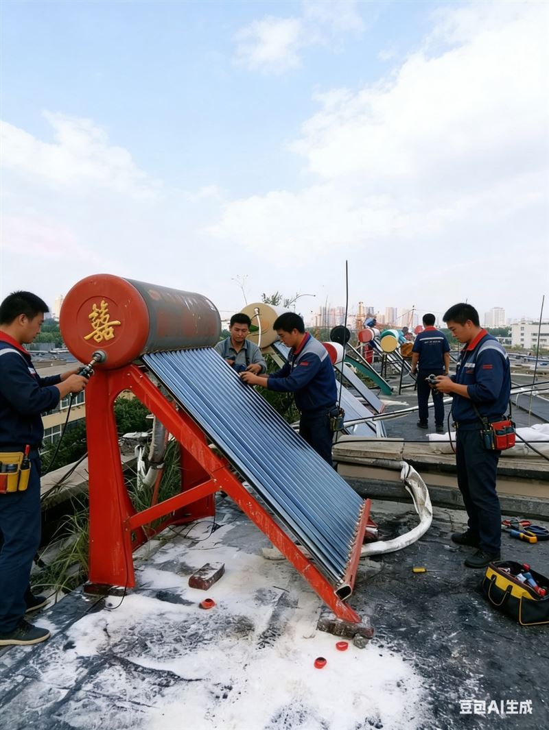 淄博市太阳能专业维修、清洗、拆装、加导热油